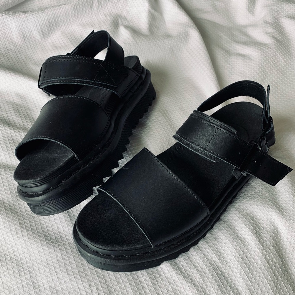 Dr Marten x Voss Urban Outfitters Buckle Platform Sandals